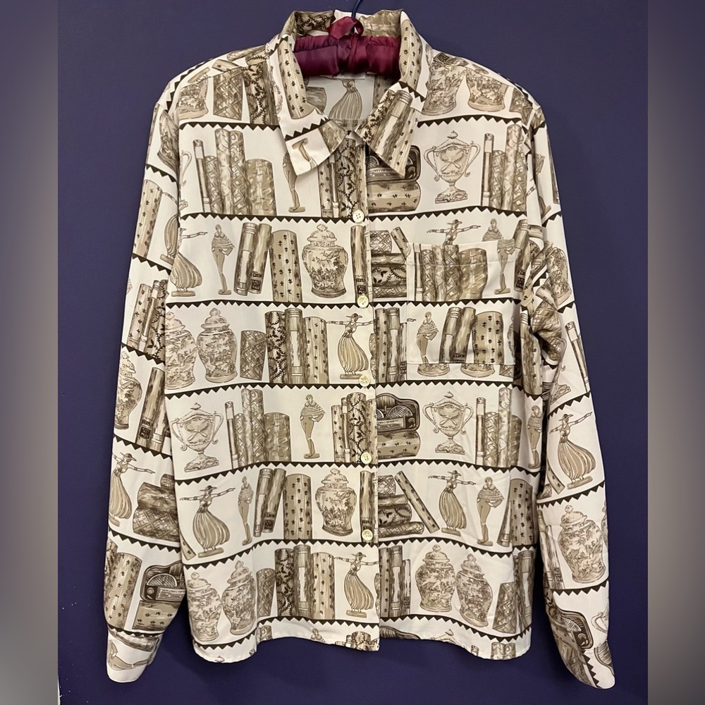 Alfred Dunner unique print blouse